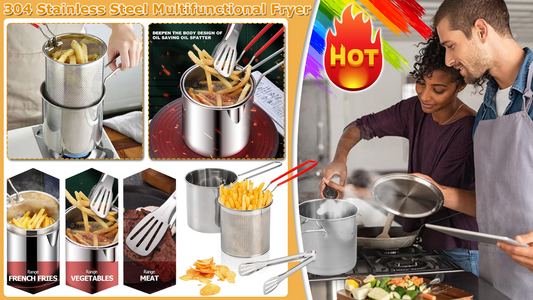 🌸Summer Sales🌸🌸For a limited time 40% discount🌸304 Stainless Steel Multifuntional Fryer